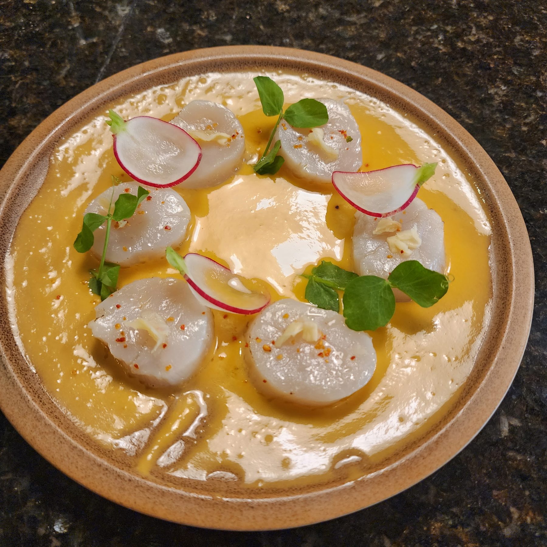 Scallop crudo